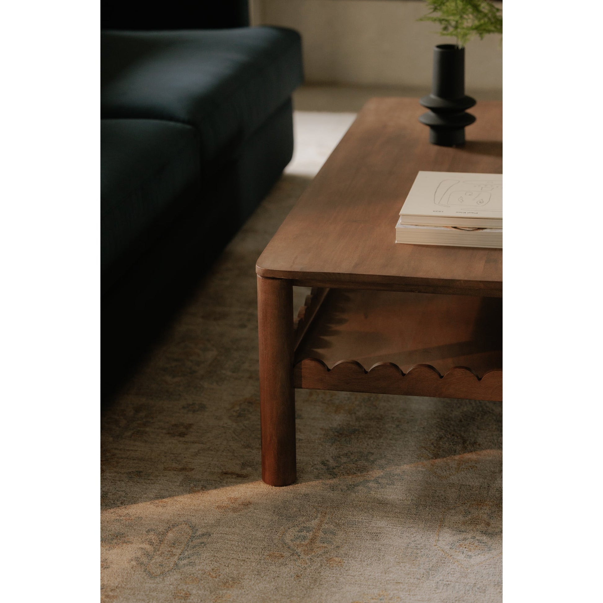 Wiley Vintage Brown Coffee Table - Ornate Home