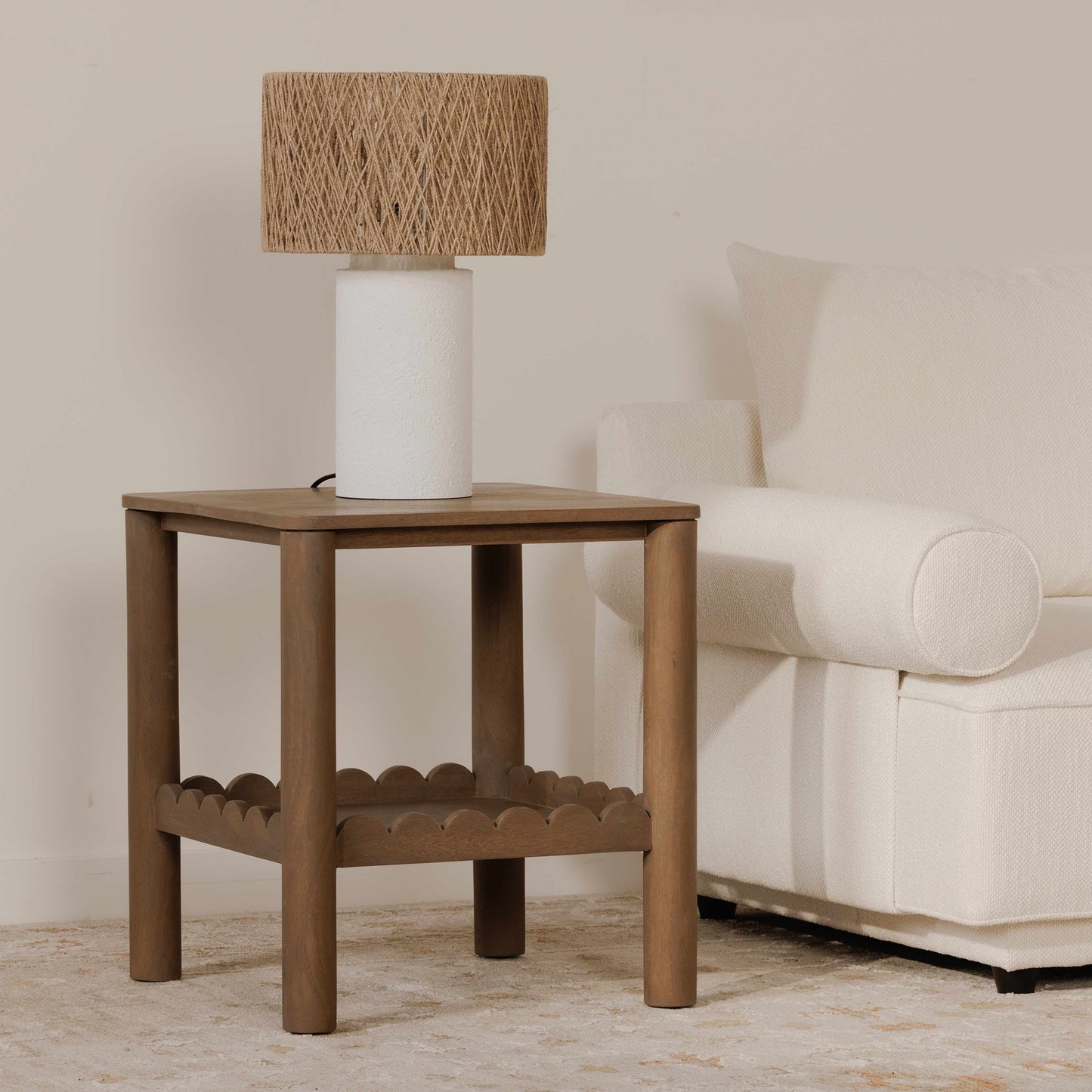 Wiley Vintage Brown Side Table - Ornate Home