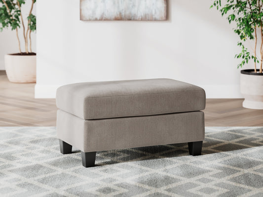 Willarae Taupe Ottoman- Viva Furn