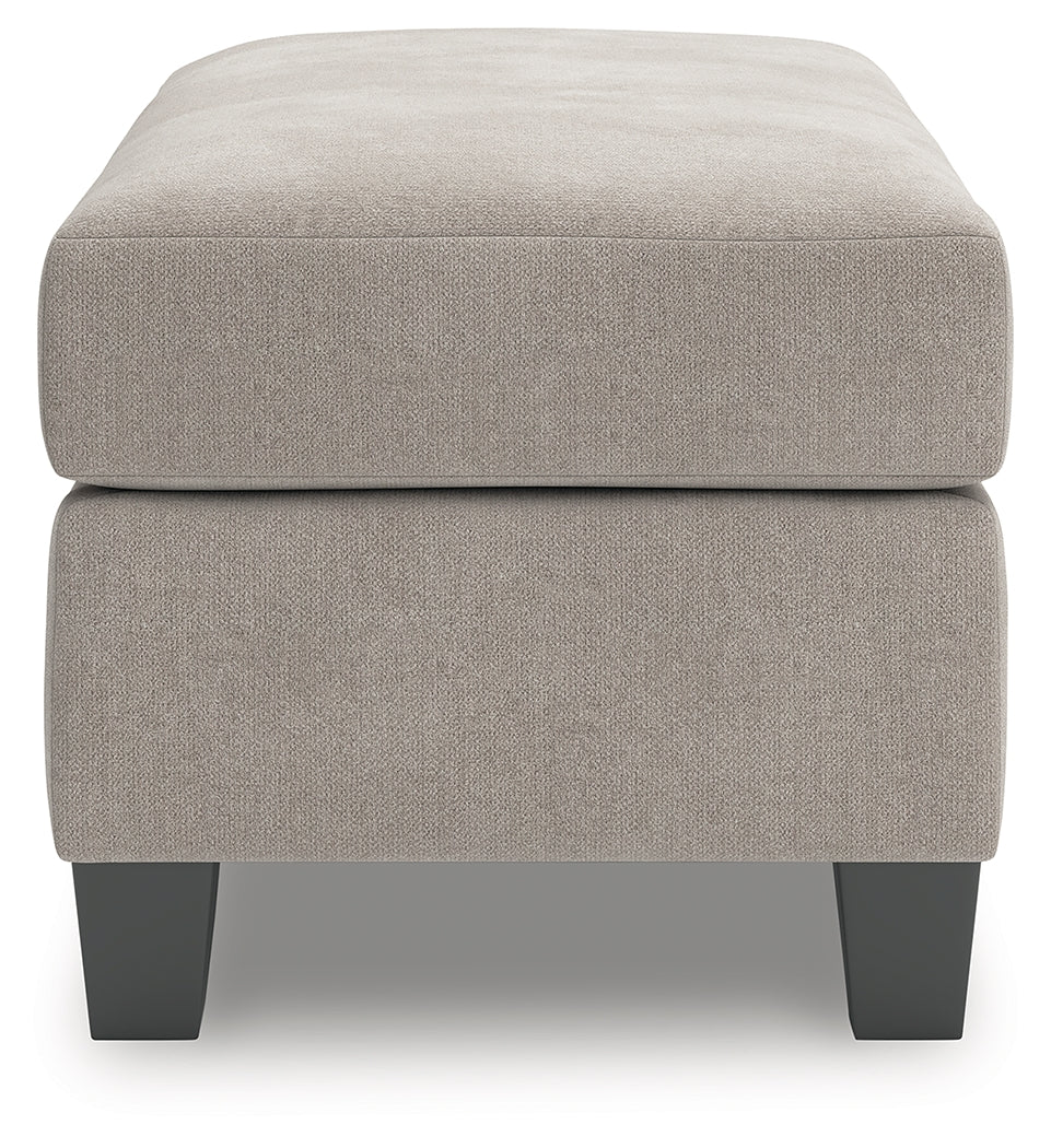 Willarae Taupe Ottoman- Viva Furn