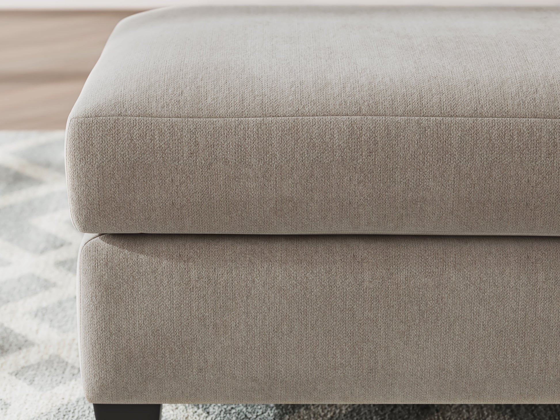 Willarae Taupe Ottoman- Viva Furn