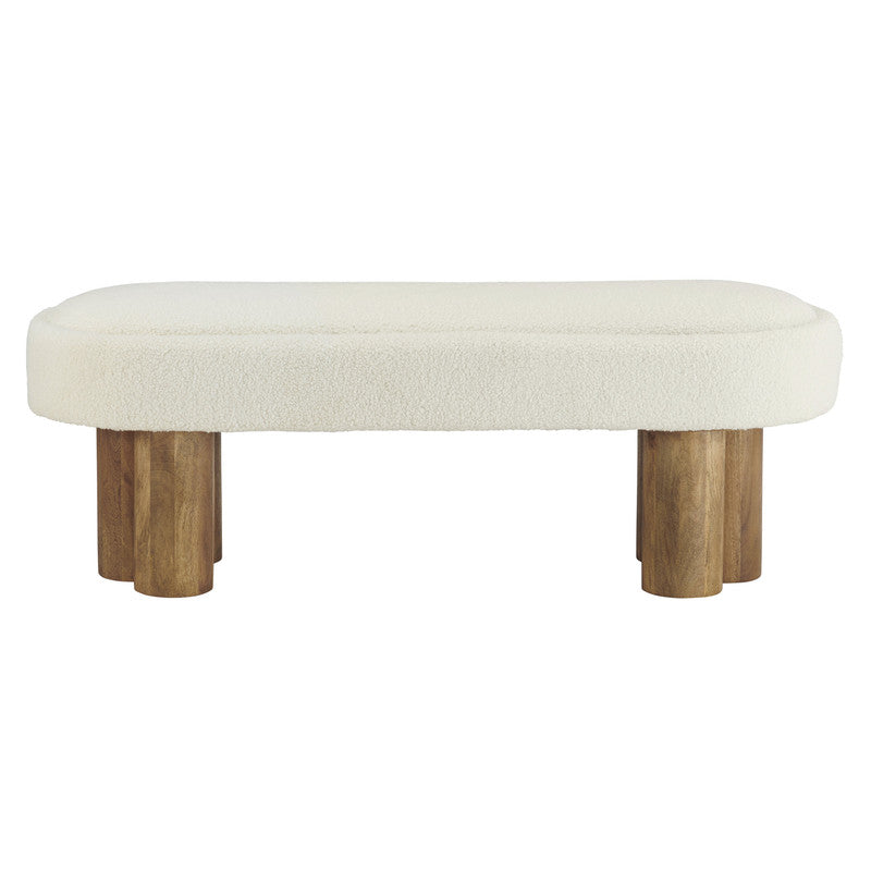 Willow Brown/Cream Bench - Ornate Home