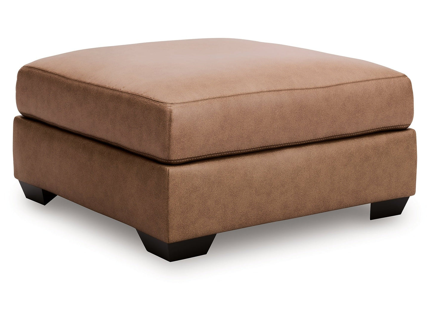 WillowBend Caramel Oversized Accent Ottoman- Viva Furn