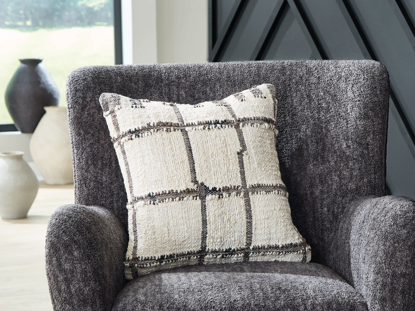 Wimings Brown/Black/Cream Pillow (Set of 4)- Viva Furn