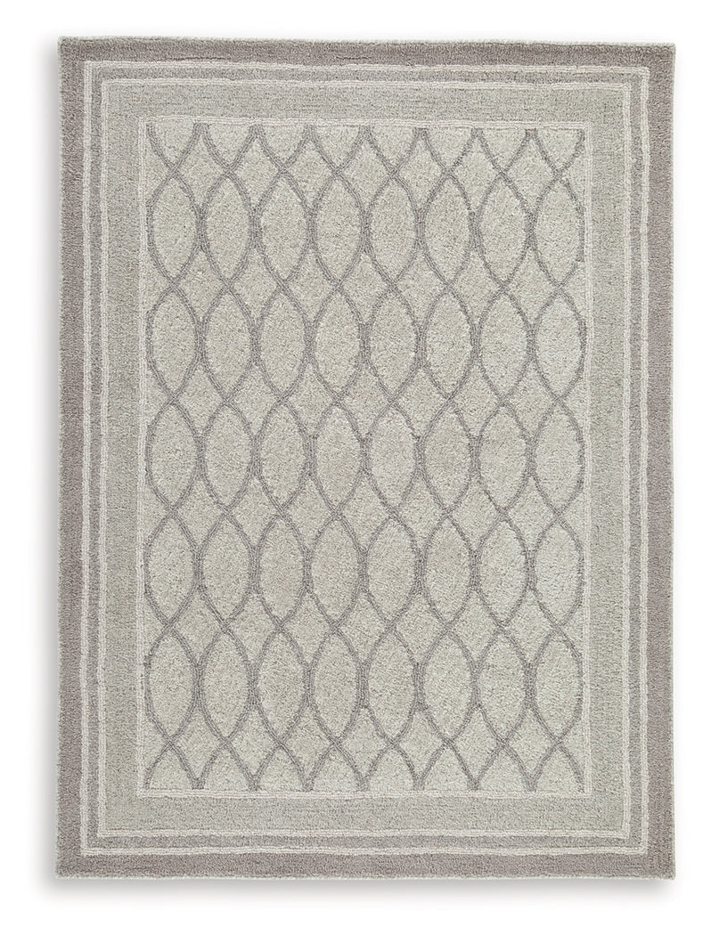 Wimney Gray Medium Rug- Viva Furn