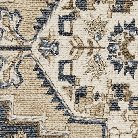 Winbury Blue/Tan/White Pillow- Viva Furn