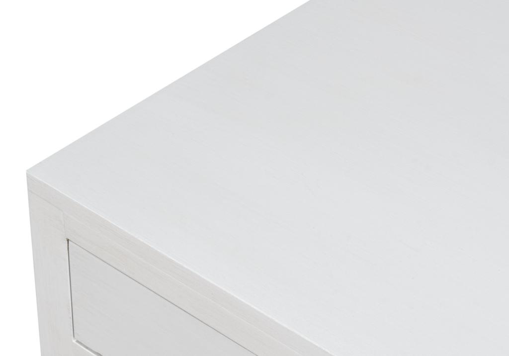 Windy White Single Drawer Side Table - Ornate Home