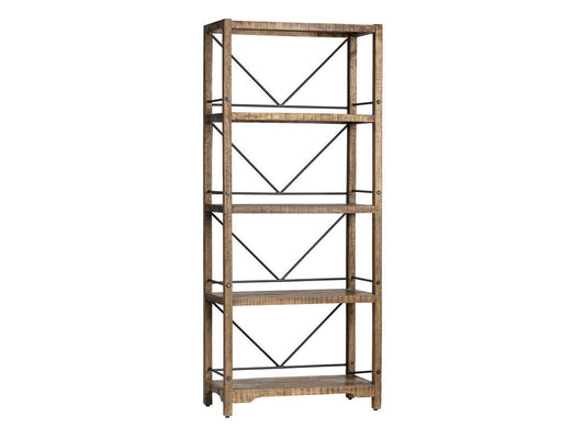 Winslow Brown/Black Bookshelf - Ornate Home