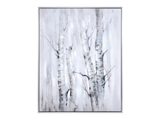 Winter Days Grey/Blue Canvas - Ornate Home