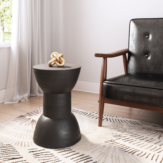 Wisdom Black Side Table - Ornate Home