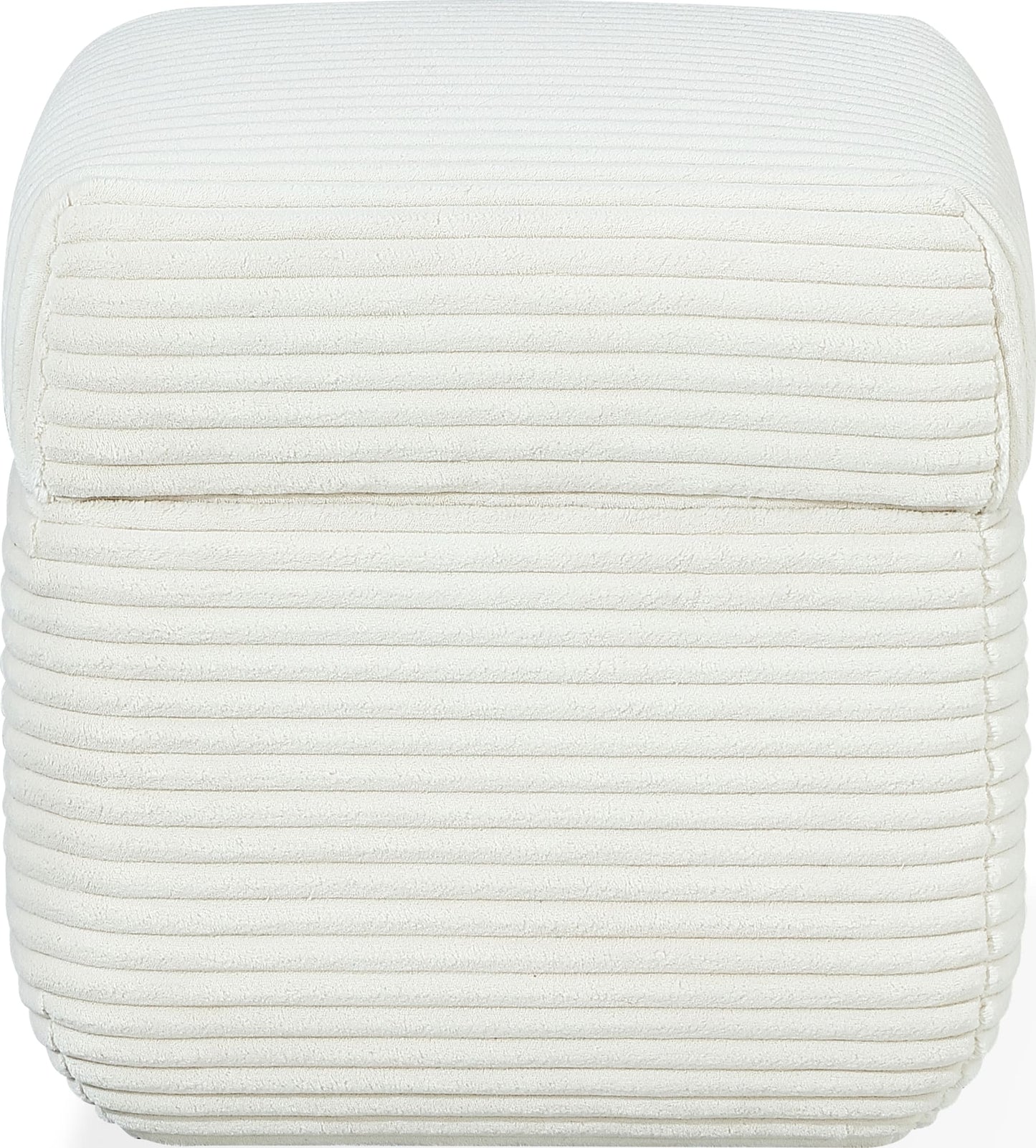 Wisteria Frosty Corduroy Upholstered Storage Ottoman - Ornate Home