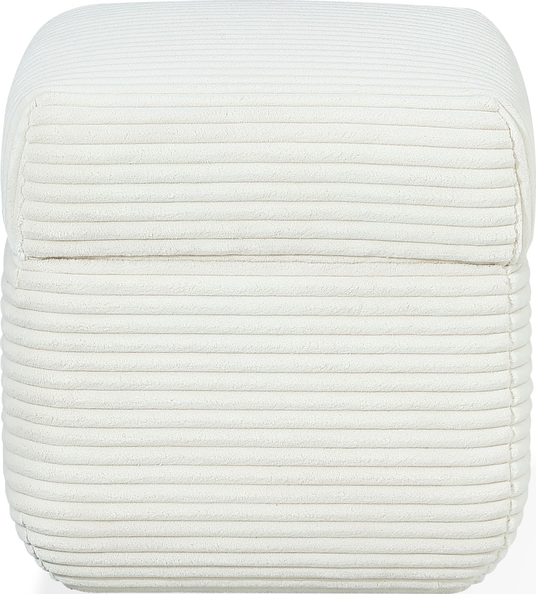 Wisteria Frosty Corduroy Upholstered Storage Ottoman - Ornate Home