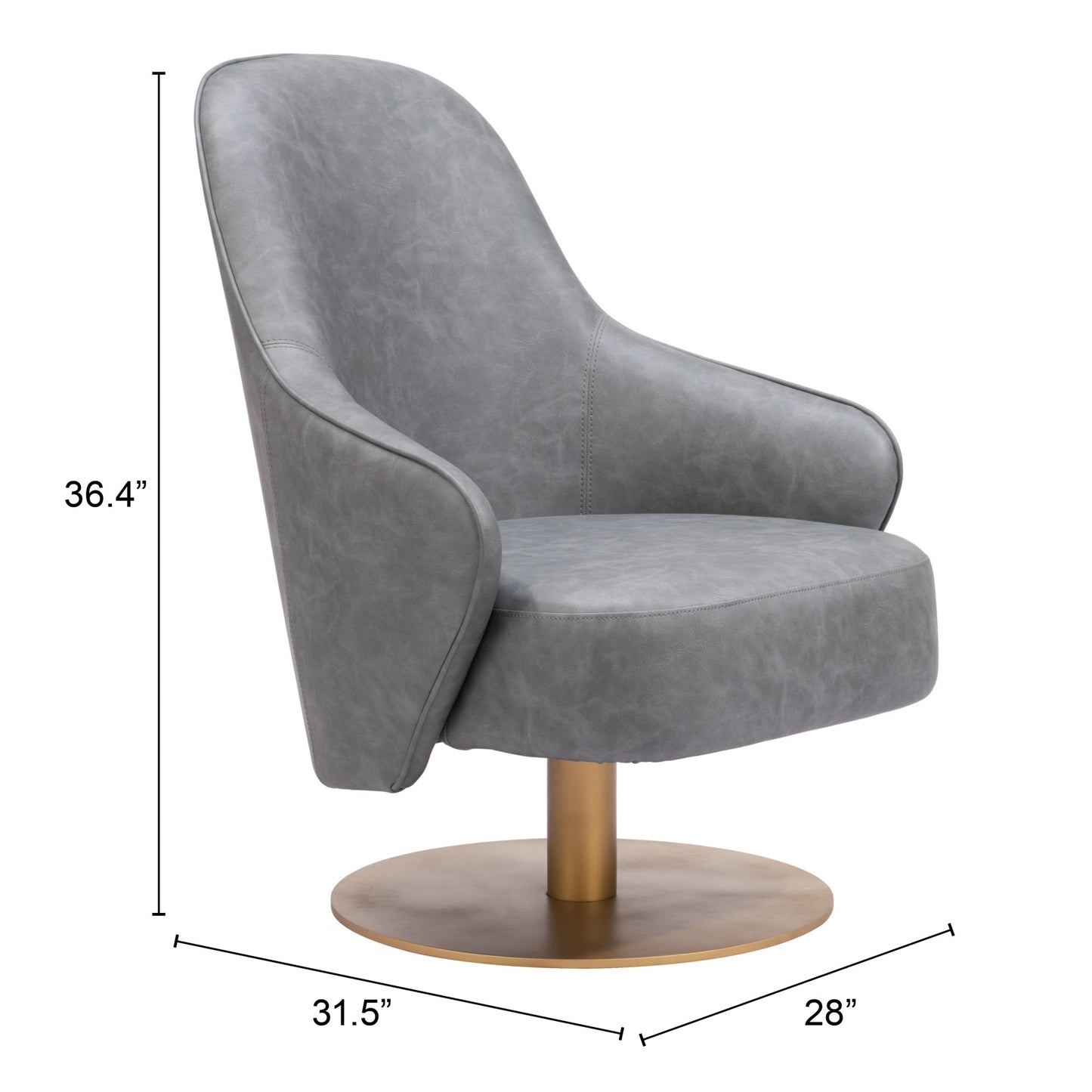 Withby Gray Accent Chair - Ornate Home