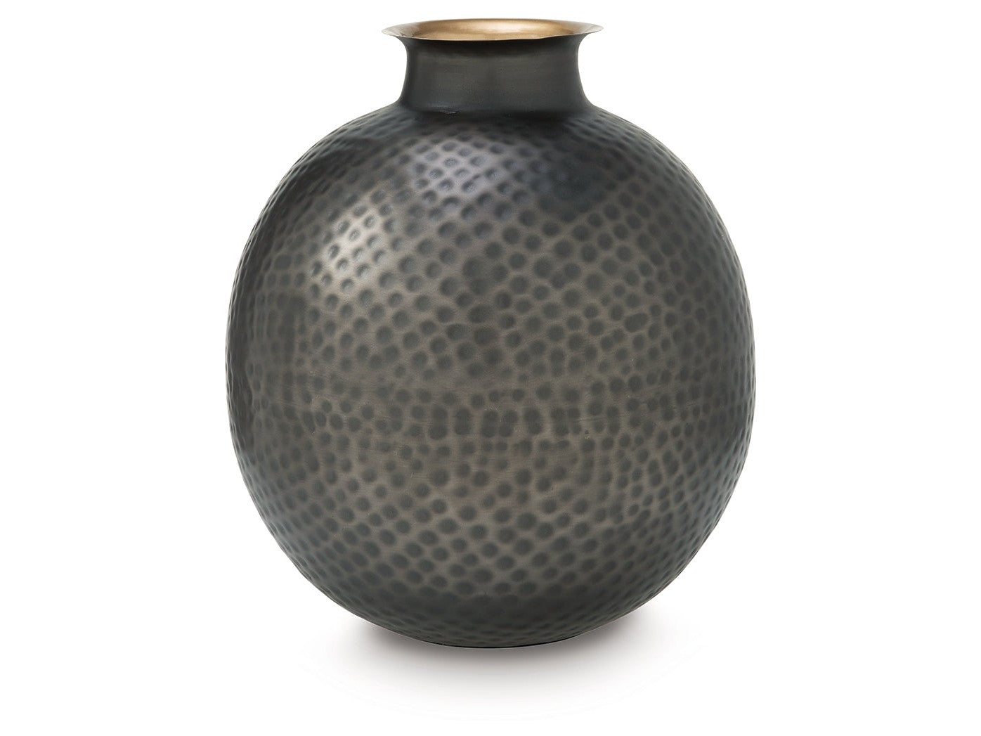 Woody Pewter/Gold Vase- Viva Furn