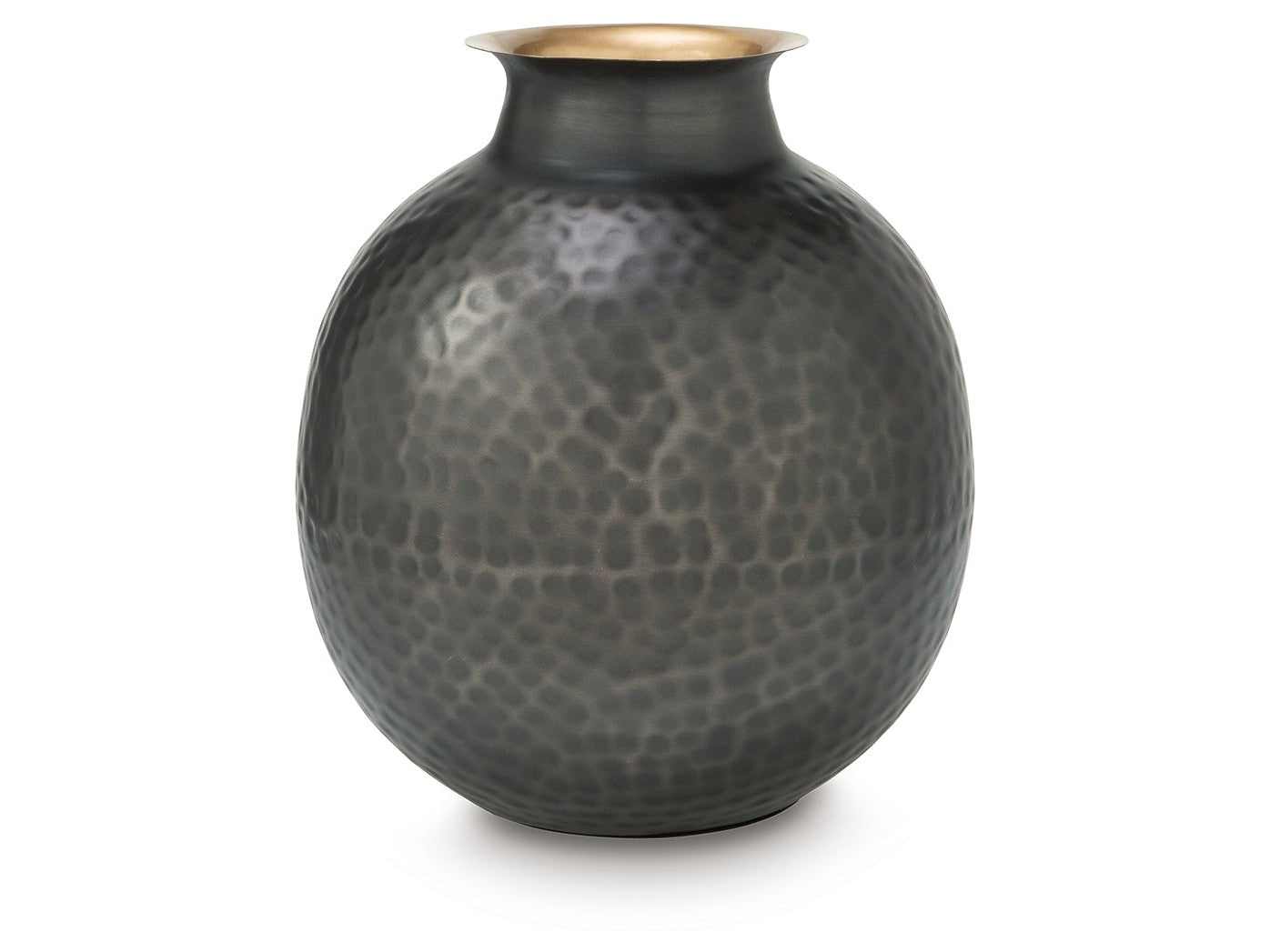 Woody Pewter/Gold Vase- Viva Furn