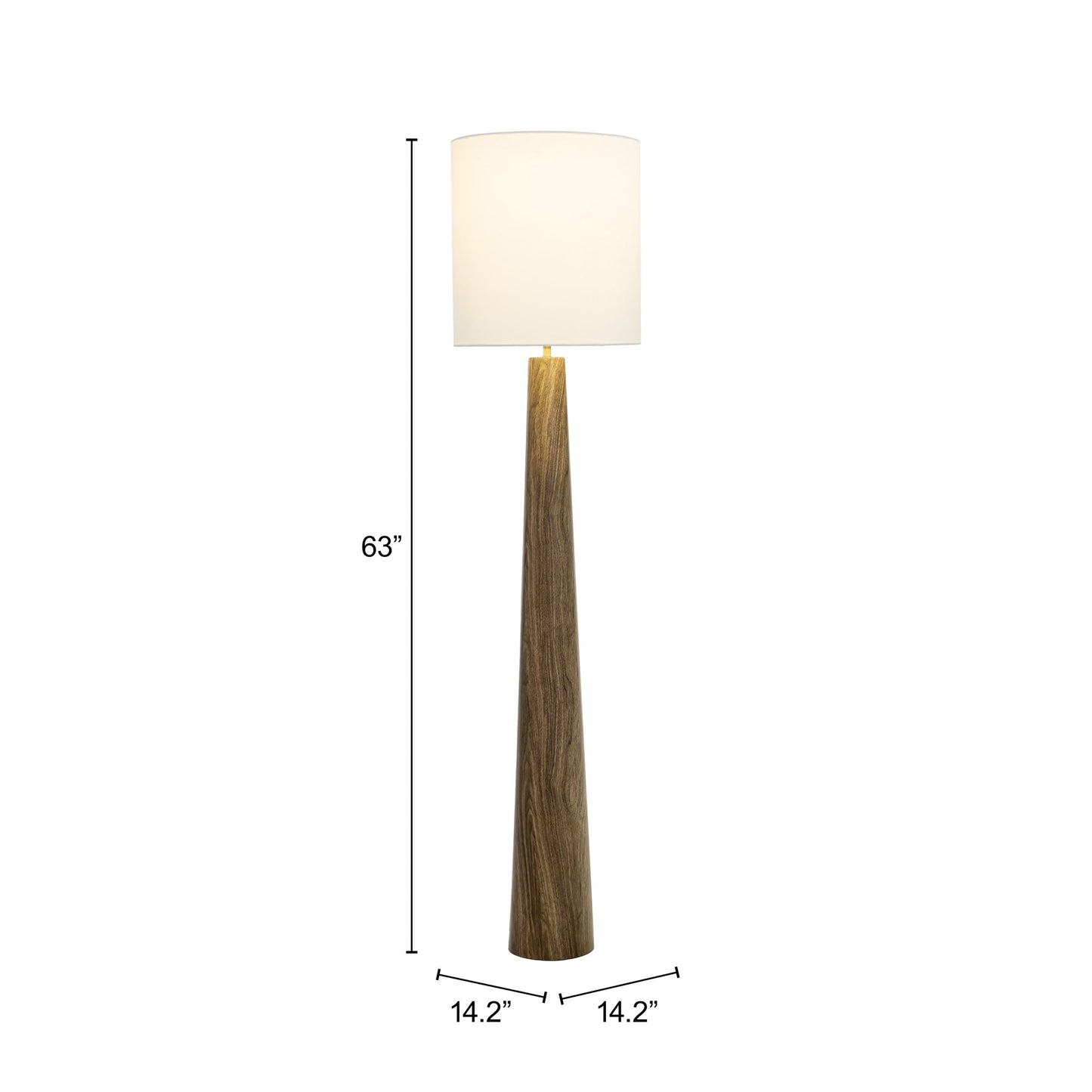 Woonari Brown Solar Floor Lamp - Ornate Home