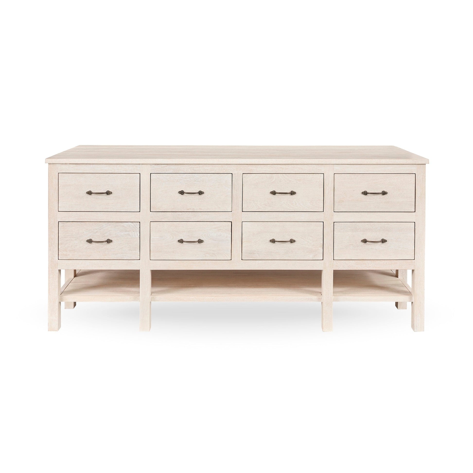 Workstation Creamwood Cabinet - Ornate Home