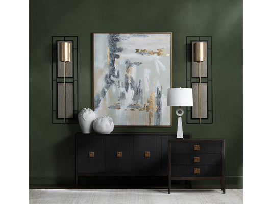 Worthington Brown/Black Four-Door Sideboard - Ornate Home