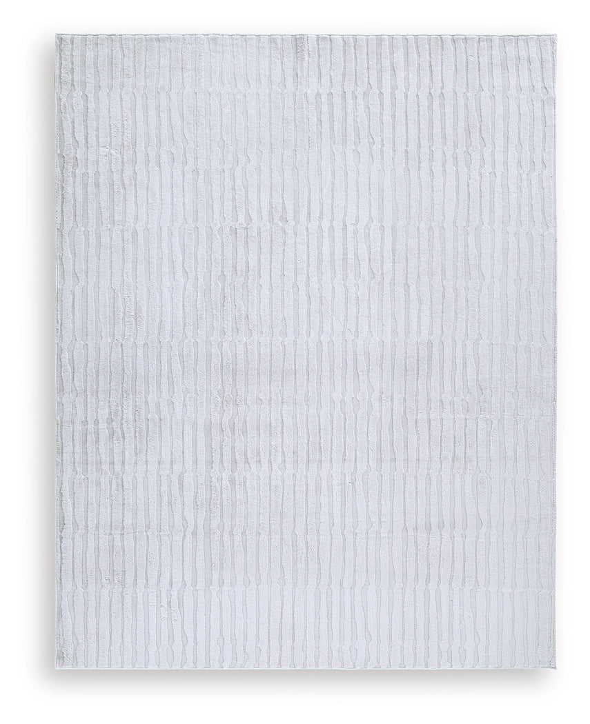 Worthley Gray Washable Large Rug- Viva Furn