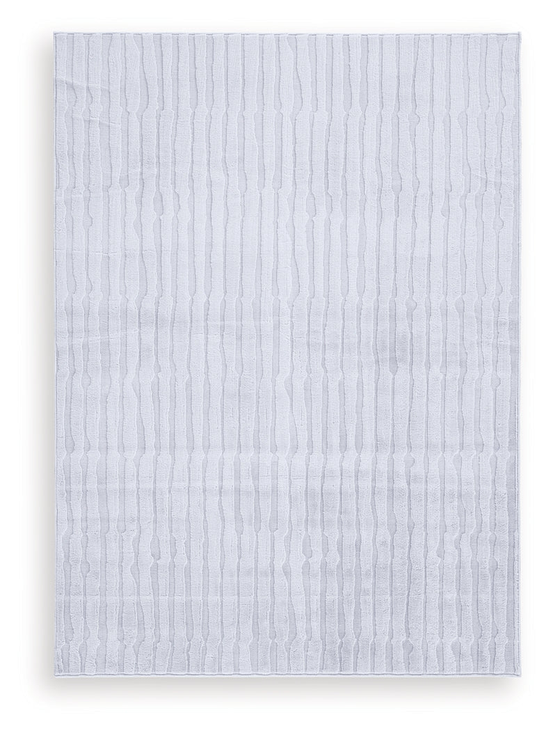 Worthley Gray Washable Medium Rug- Viva Furn