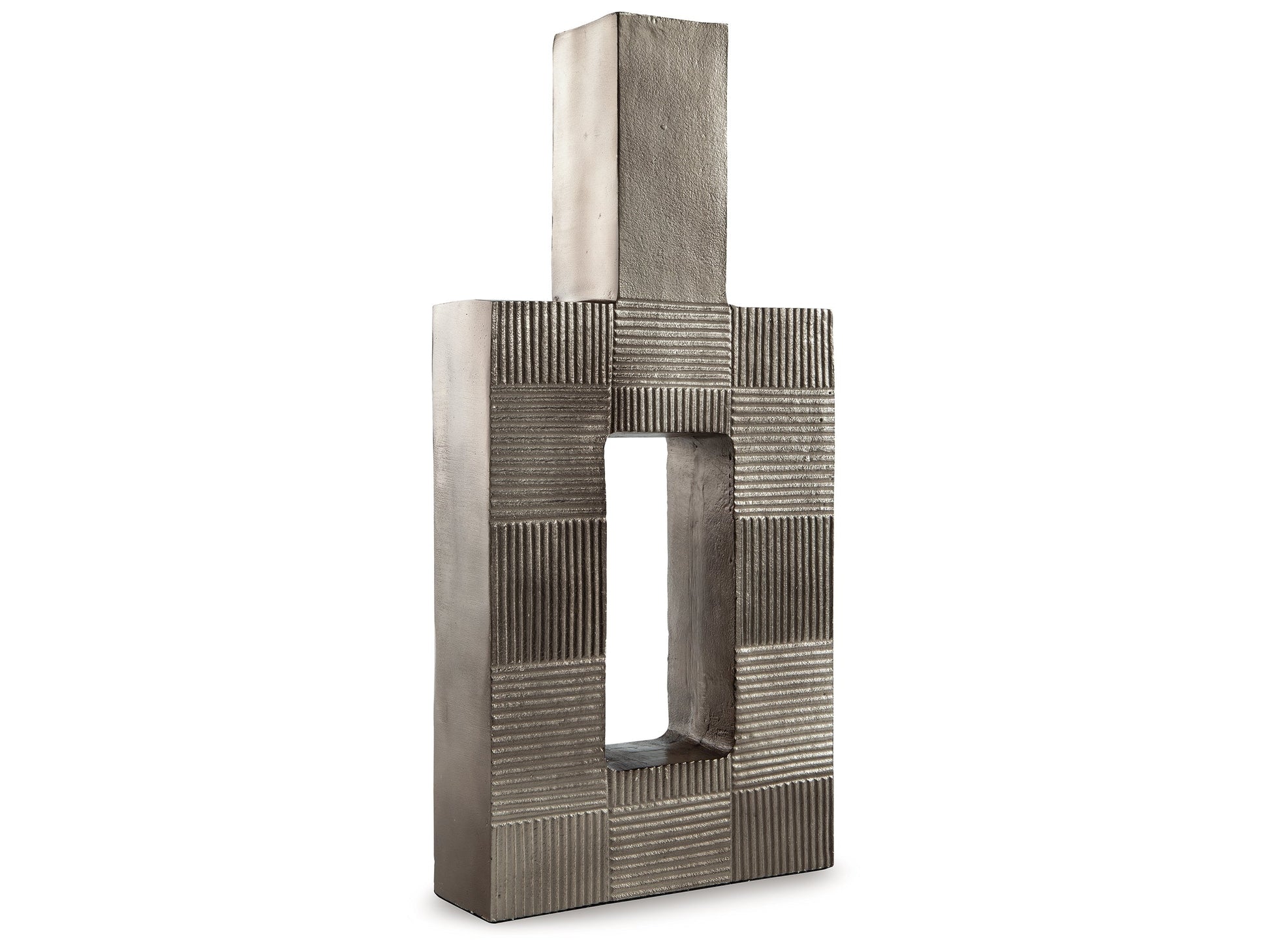 Wrengrove Antique Nickel Finish Vase- Viva Furn