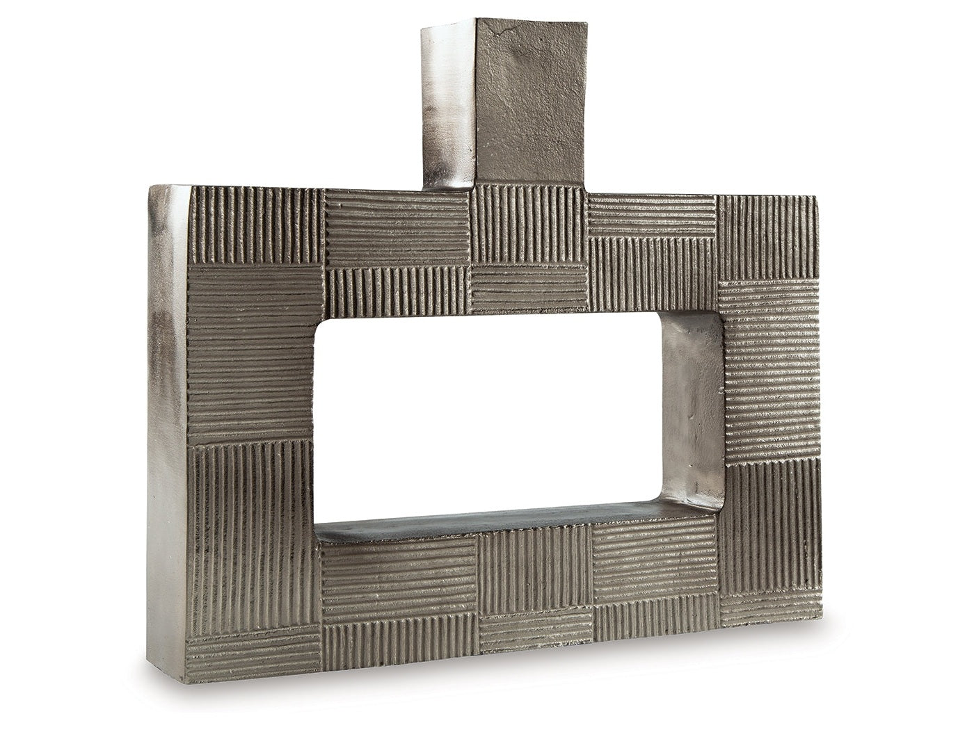 Wrengrove Antique Nickel Finish Vase- Viva Furn