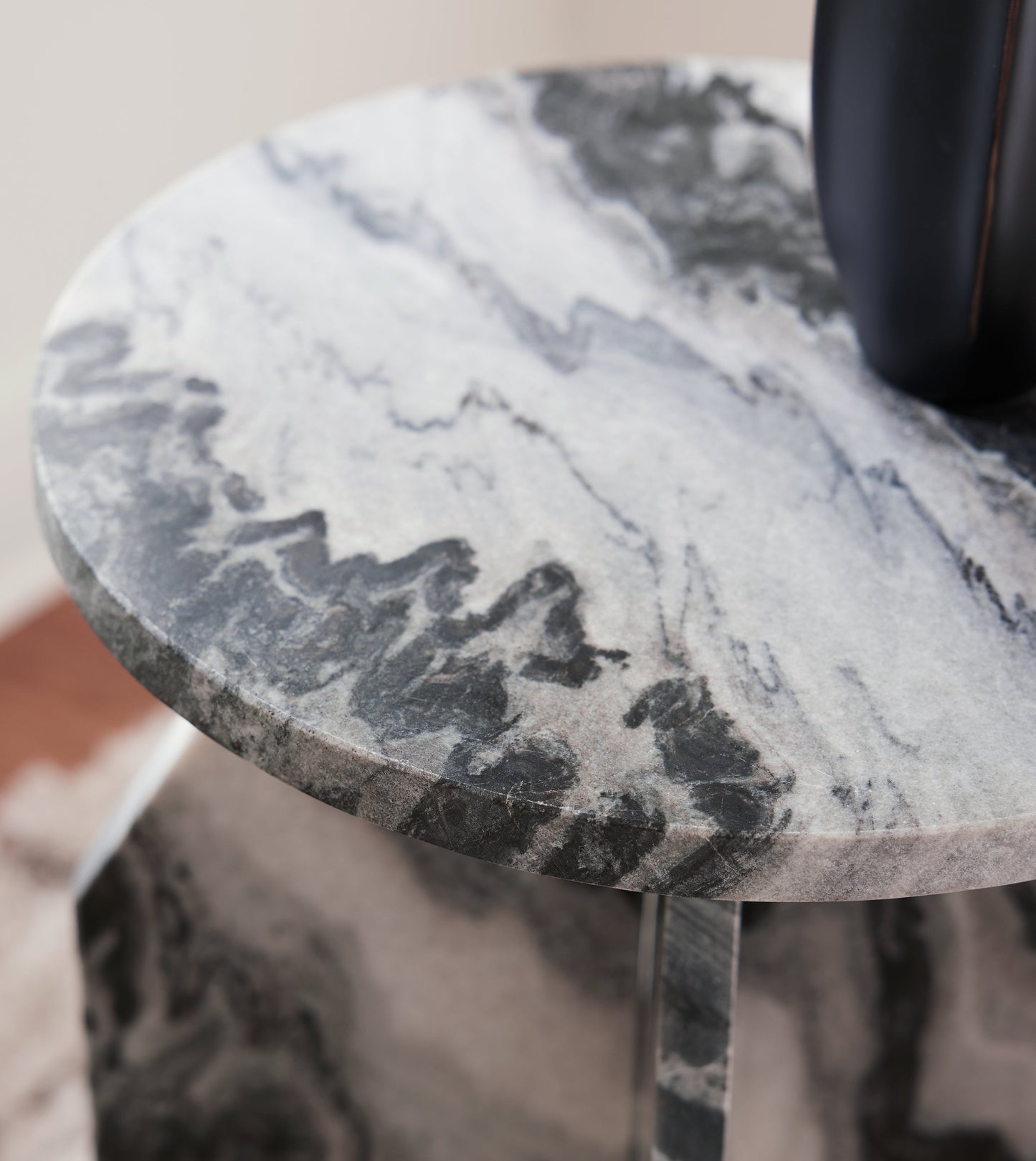 Wrenlane Black/White/Taupe Accent Table- Viva Furn