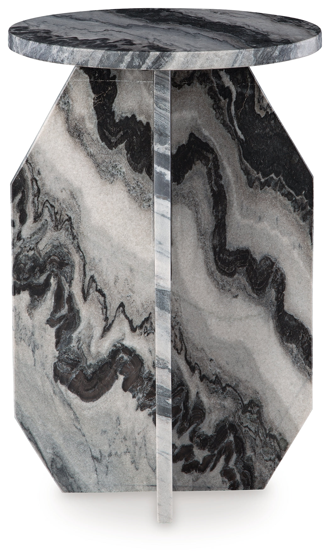 Wrenlane Black/White/Taupe Accent Table- Viva Furn