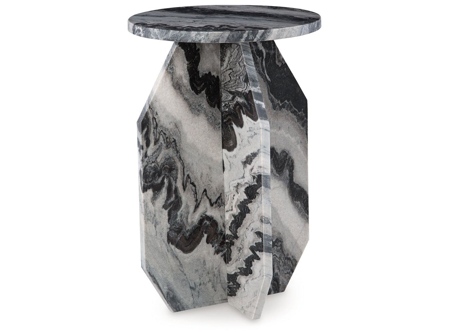 Wrenlane Black/White/Taupe Accent Table- Viva Furn
