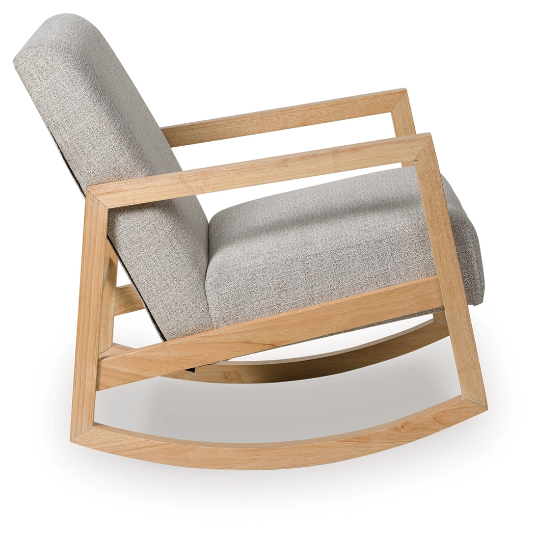 Wychworth Gray/Natural Accent Chair- Viva Furn