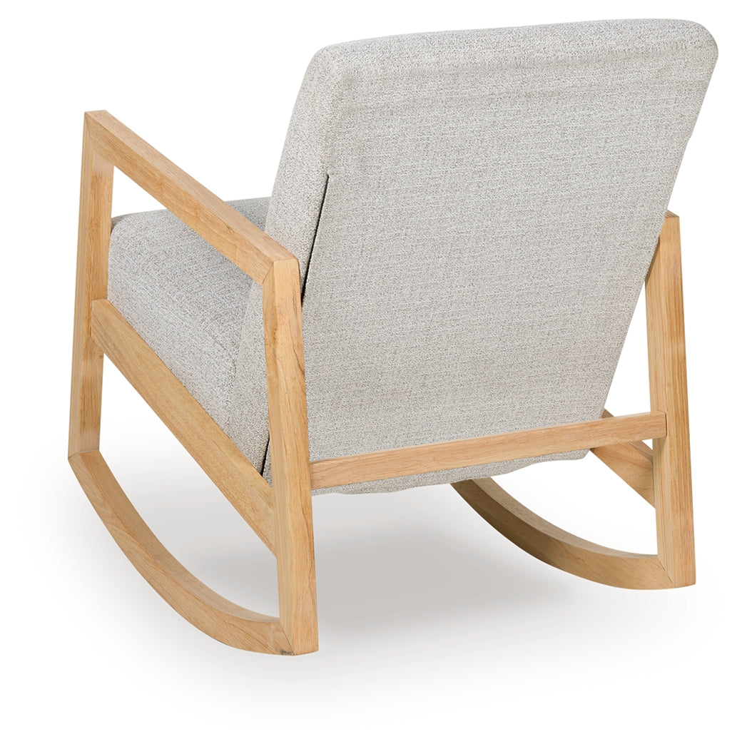 Wychworth Gray/Natural Accent Chair- Viva Furn