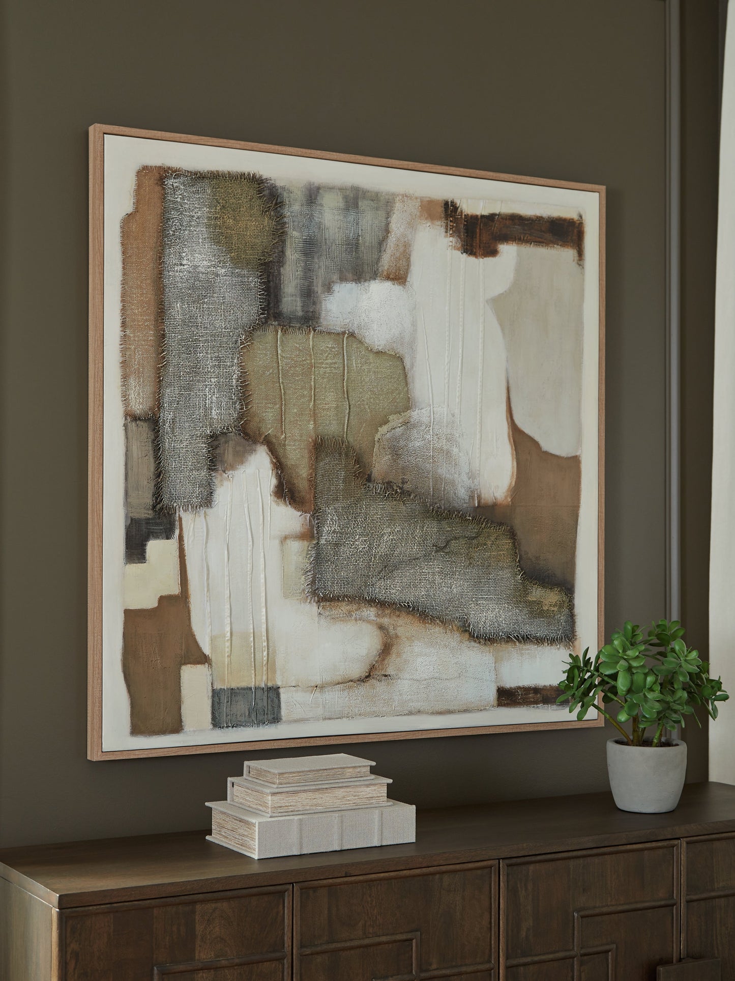 Wylander Tan/Brown/Gray Wall Art- Viva Furn