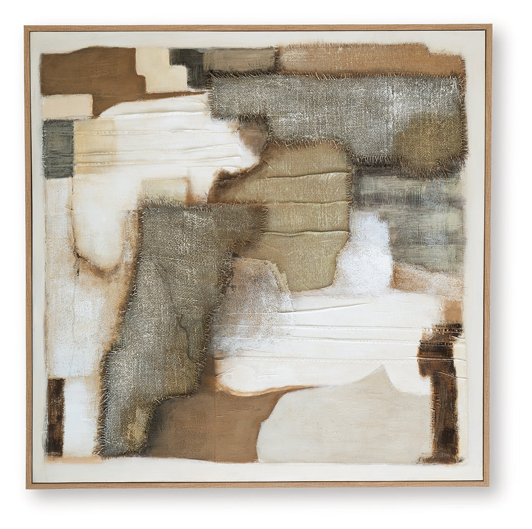 Wylander Tan/Brown/Gray Wall Art- Viva Furn