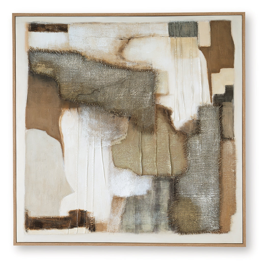 Wylander Tan/Brown/Gray Wall Art- Viva Furn