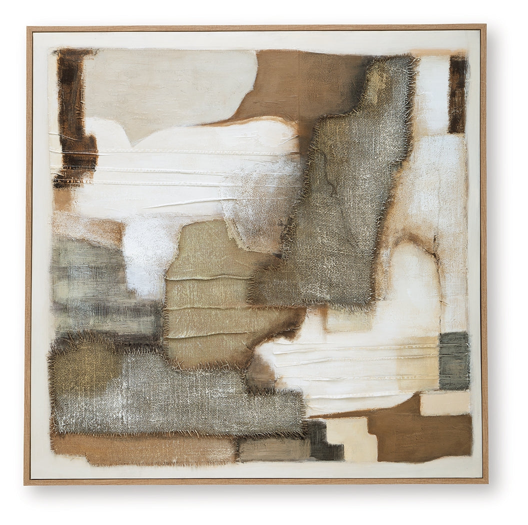 Wylander Tan/Brown/Gray Wall Art- Viva Furn