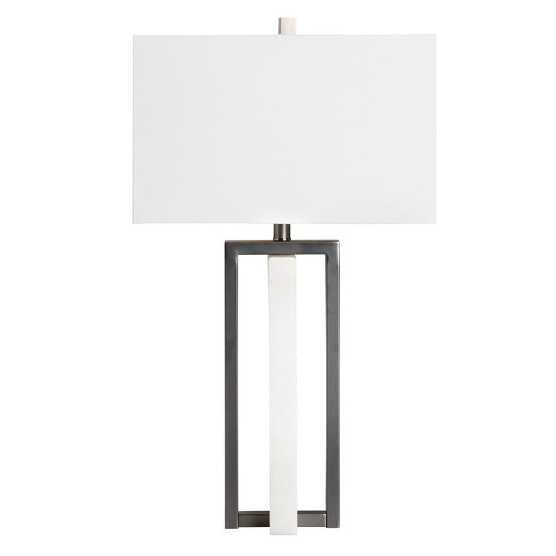 Wylie White/Black Table Lamp - Ornate Home