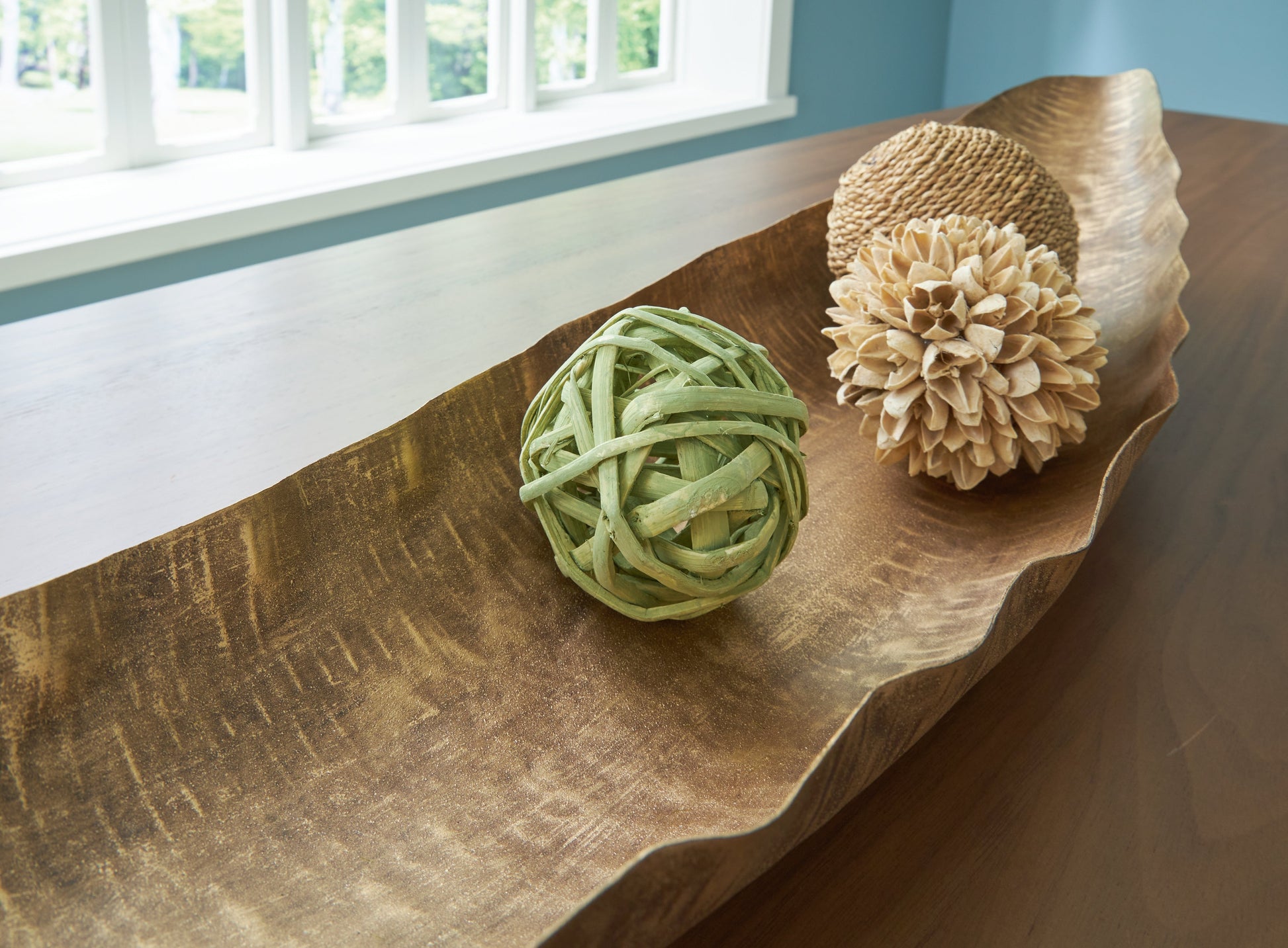 Wystenburg Antique Gold Finish Tray- Viva Furn