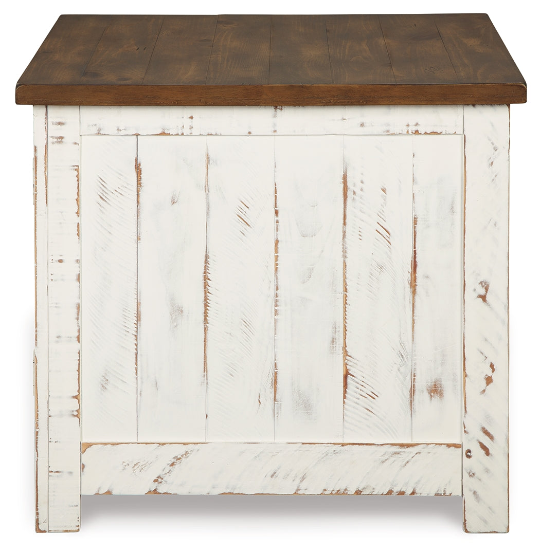 Wystfield White/Brown Coffee Table and 2 End Tables- Viva Furn