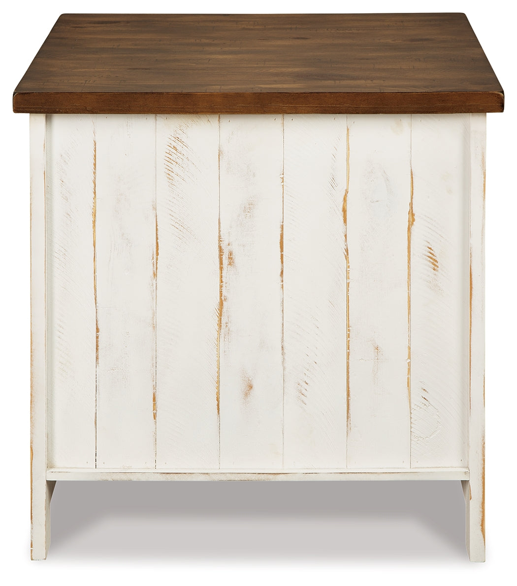 Wystfield White/Brown Coffee Table and 2 End Tables- Viva Furn