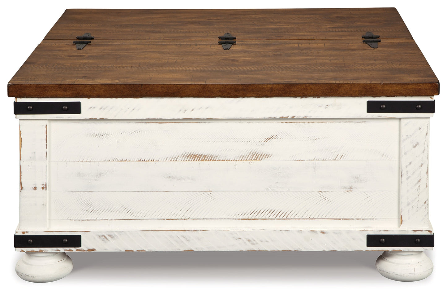 Wystfield White/Brown Coffee Table and 2 End Tables- Viva Furn