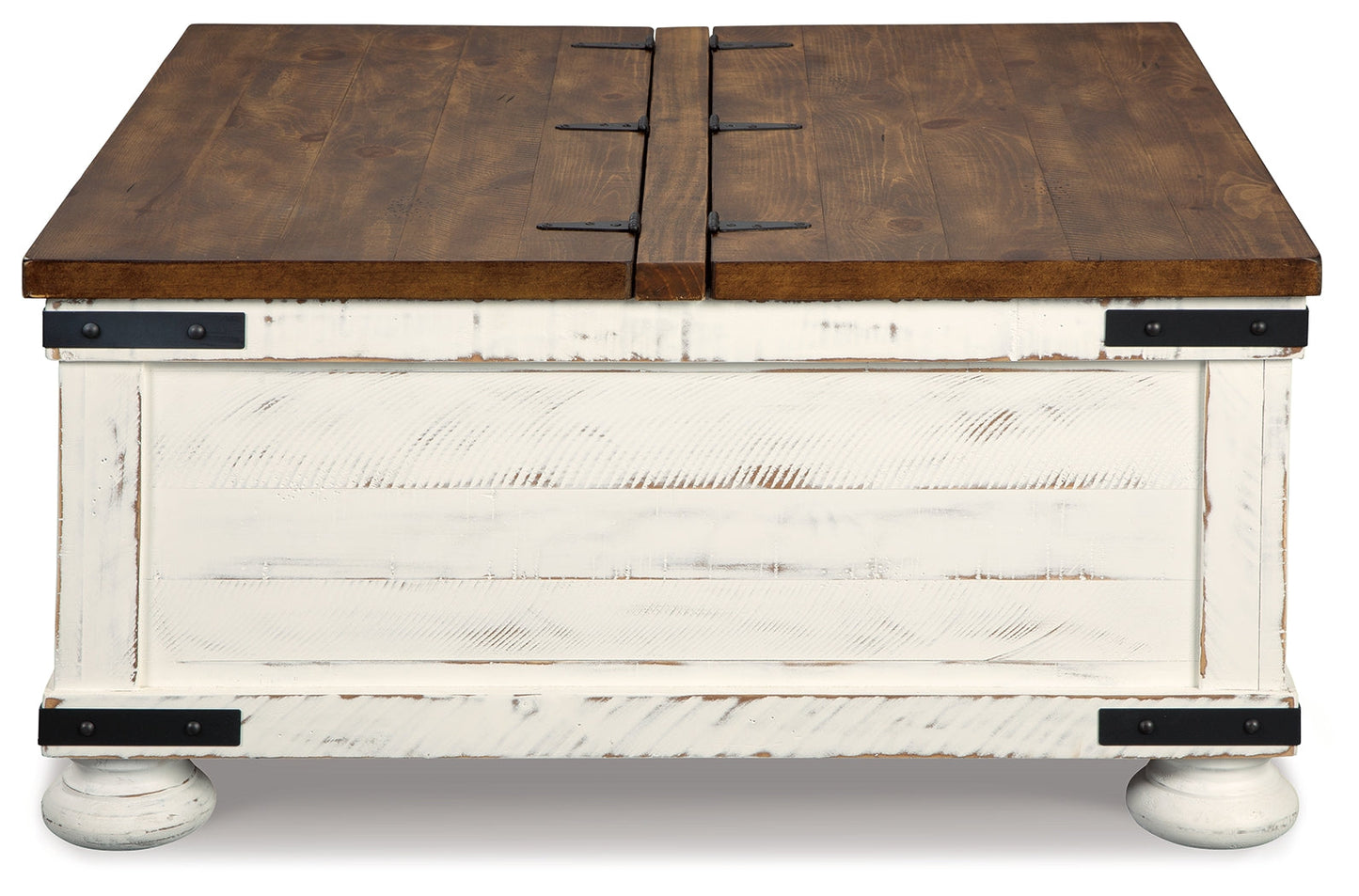Wystfield White/Brown Coffee Table and 2 End Tables- Viva Furn