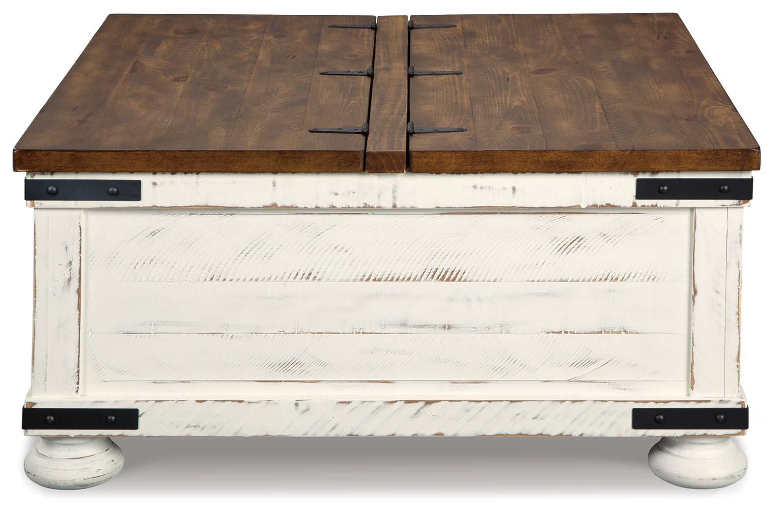 Wystfield White/Brown Coffee Table and 2 End Tables- Viva Furn