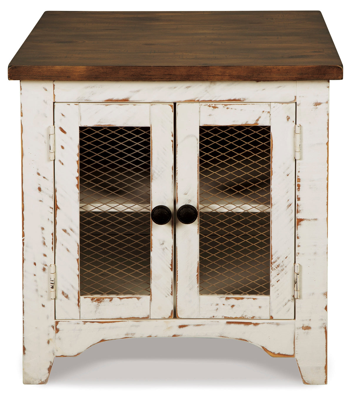 Wystfield White/Brown Rectangular End Table (Online Special Price) - Ornate Home