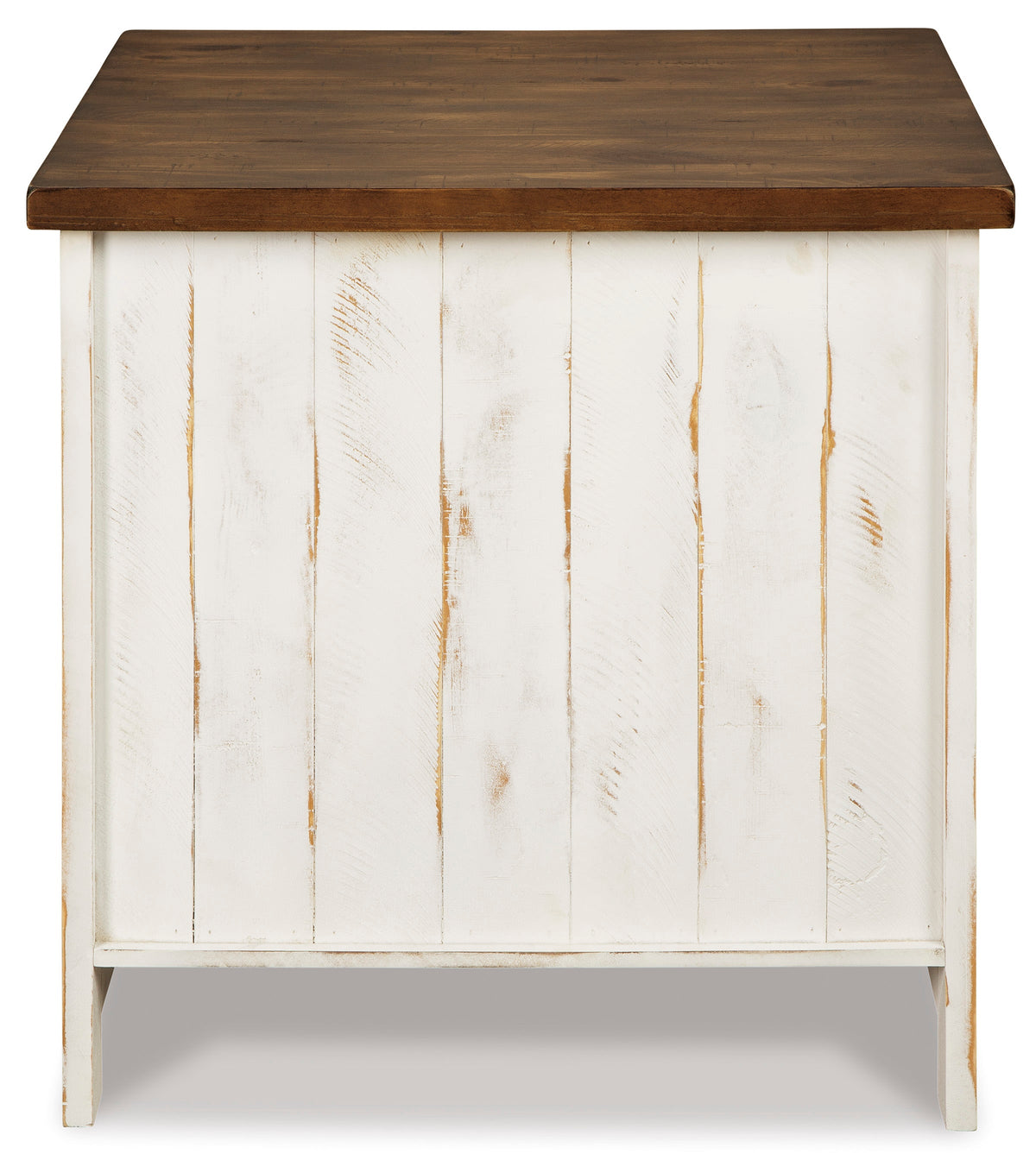 Wystfield White/Brown Rectangular End Table (Online Special Price) - Ornate Home