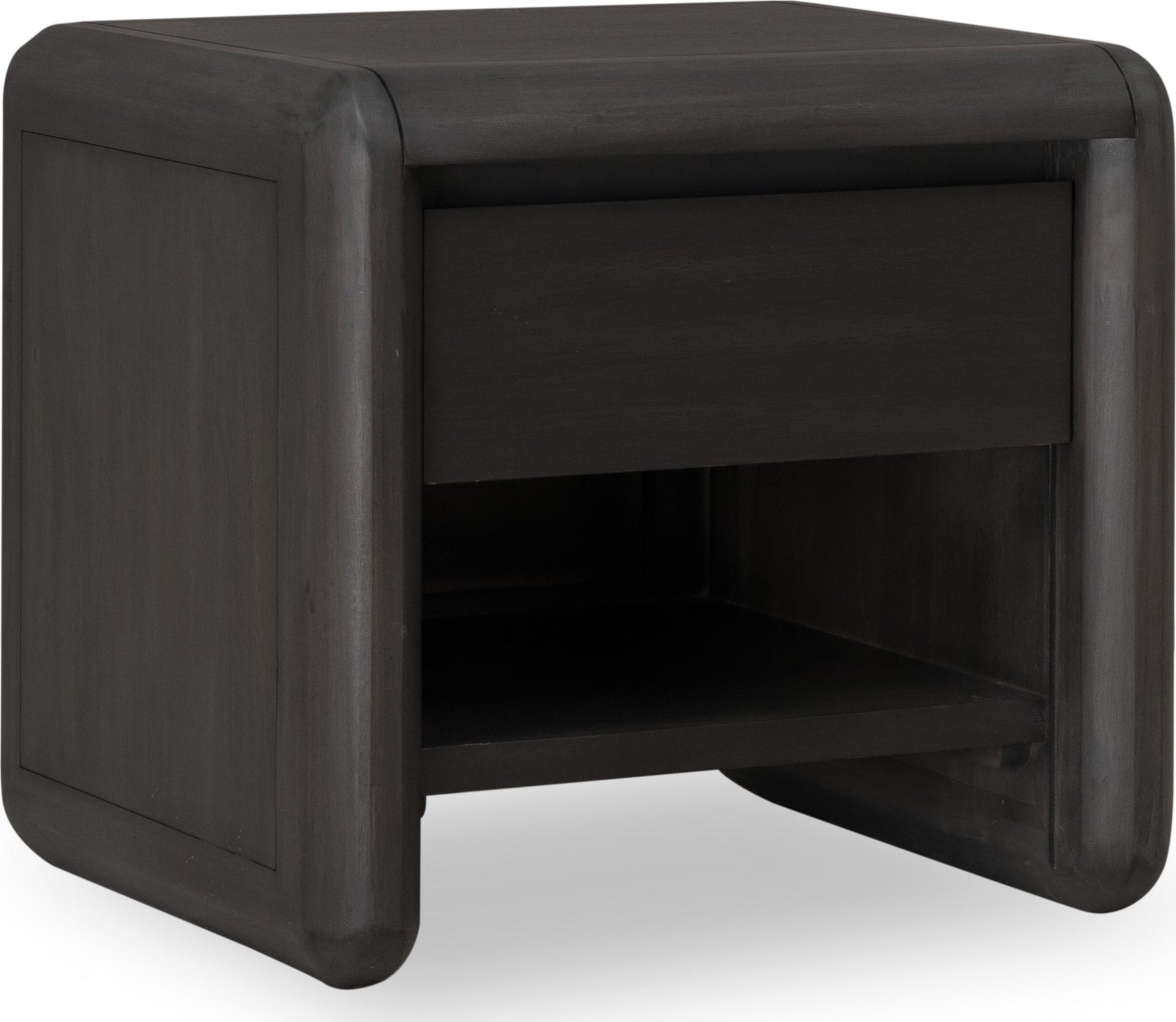 Xolani Jaguar One Drawer Acacia Wood Nightstand - Ornate Home