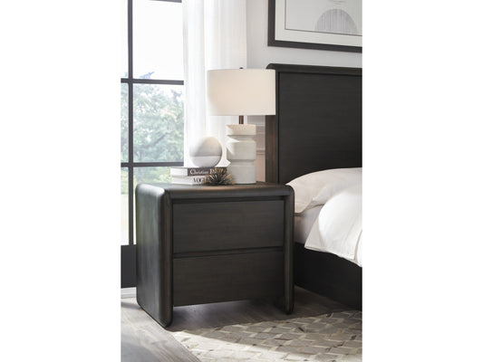 Xolani Jaguar Two Drawer Acacia Wood Nightstand - Ornate Home