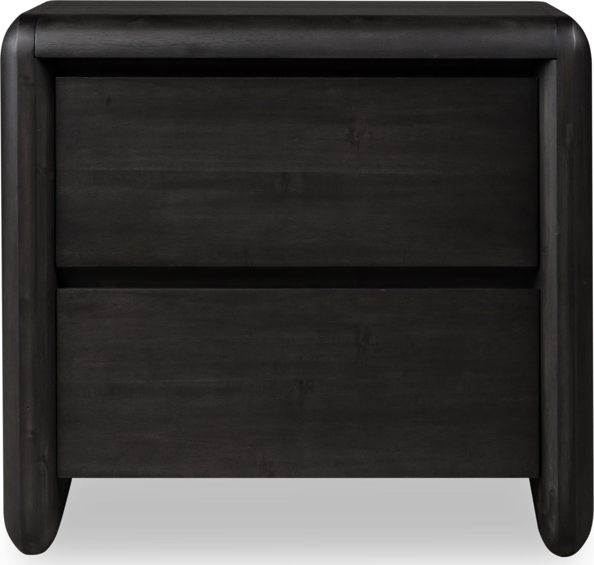 Xolani Jaguar Two Drawer Acacia Wood Nightstand - Ornate Home