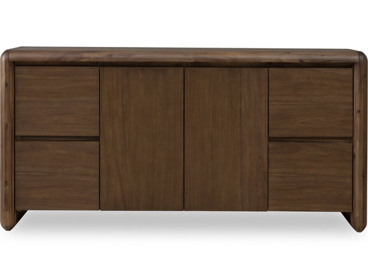 Xolani Two Door Four Drawer Acacia Wood Sideboard in Impala - Ornate Home