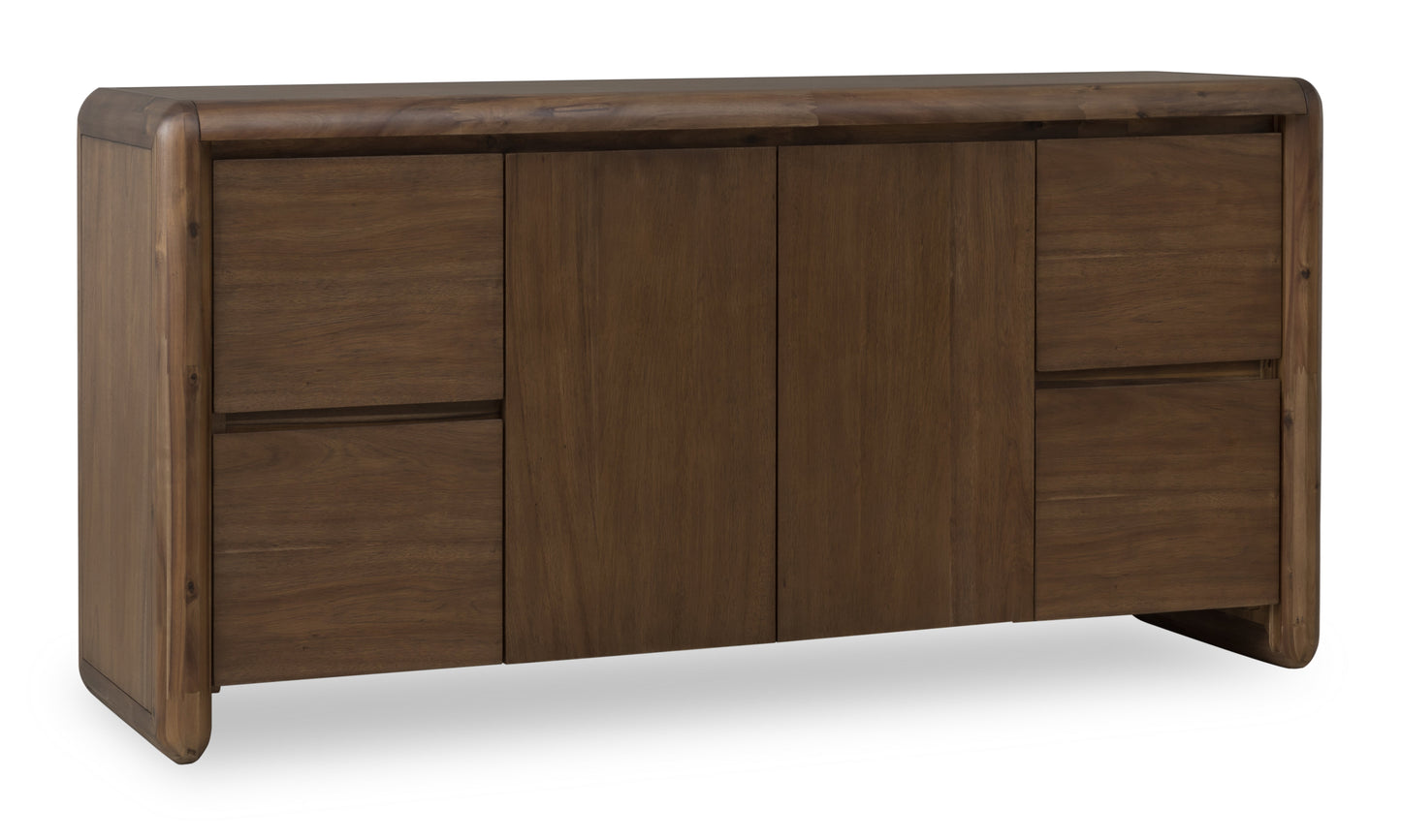 Xolani Two Door Four Drawer Acacia Wood Sideboard in Impala - Ornate Home