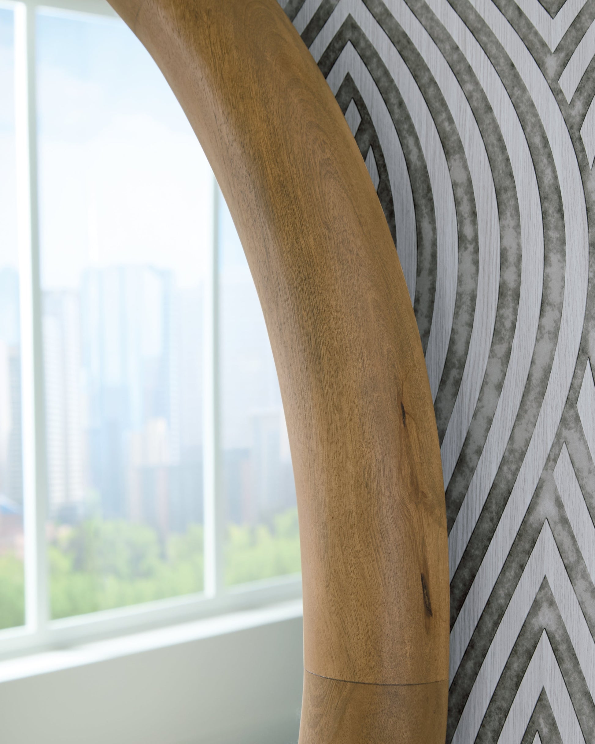 Yadiel Brown Accent Mirror- Viva Furn